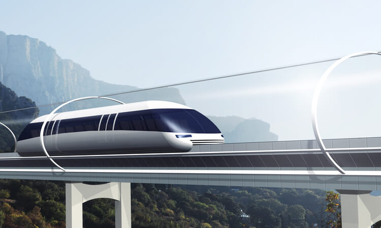 Hyperloop transit render